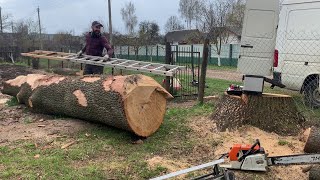 Logs to Lumber: Alaskan Chainsaw Milling/Из бревна в слэбы