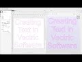 How to create text | Creating Vectors | V12.5 tutorials