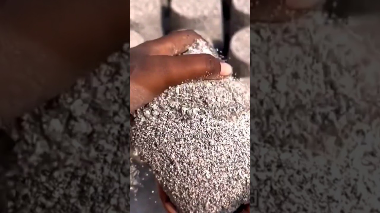 soft sand cement asmr crumbling water crumbling asmr satisfying asmr 