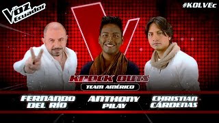 Fernando del Río vs Anthony Pilay vs Christian Cárdenas - Knockouts - T2 - La Voz Ecuador