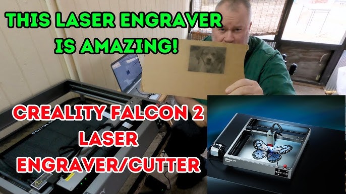 Creality 22W Falcon 2 Laser Engraver Review: Cuts 15mm Thick Wood Like  Butter! 