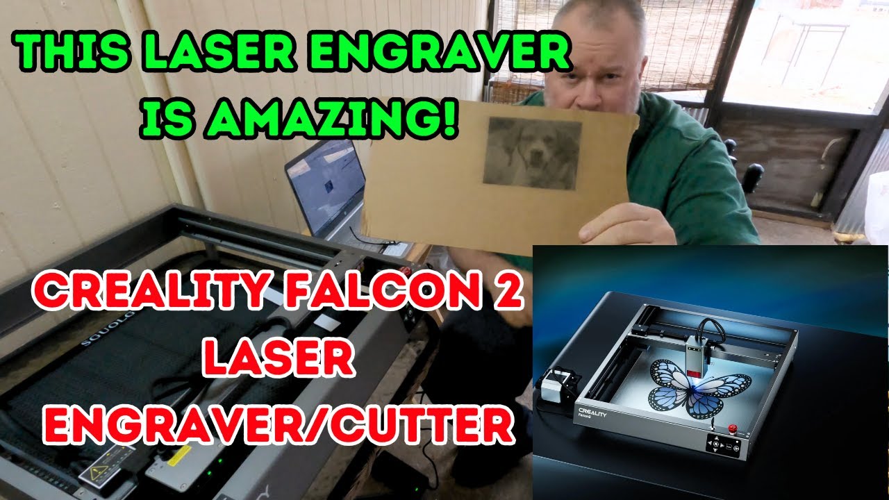 INCREDIBLE!! This Creality Falcon 2 Laser engraver, VERY POWERFUL