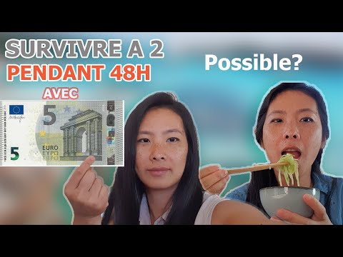 SURVIVRE A 2 PENDANT 48H AVEC 5€ / IDEES REPAS ETUDIENT / PETIT BUDJET / FIN DE MOIS DIFICILE