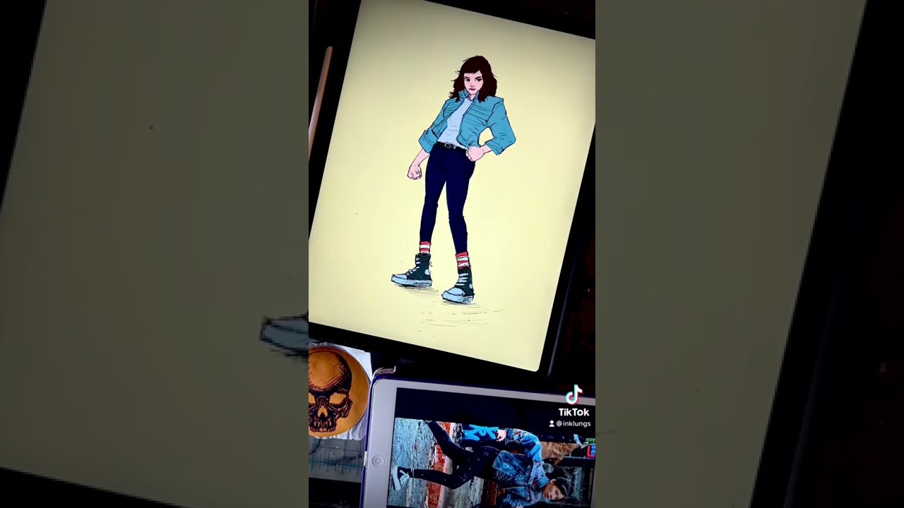 America Chavez / Digital Inking / Drawing Comics 