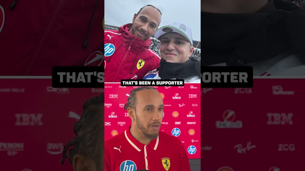 Lewis Hamilton Wanted To Remember This Moment With Isack Hadjar 