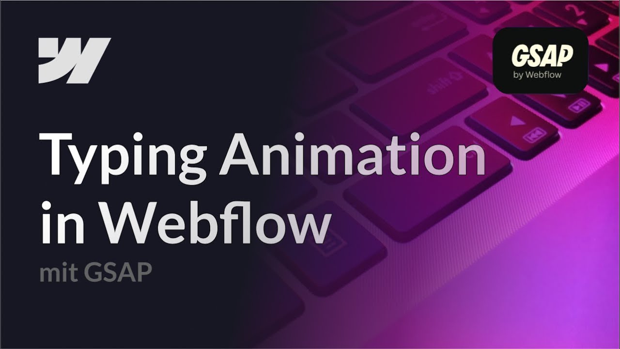 Create Stunning GSAP Typing Effect in Webflow