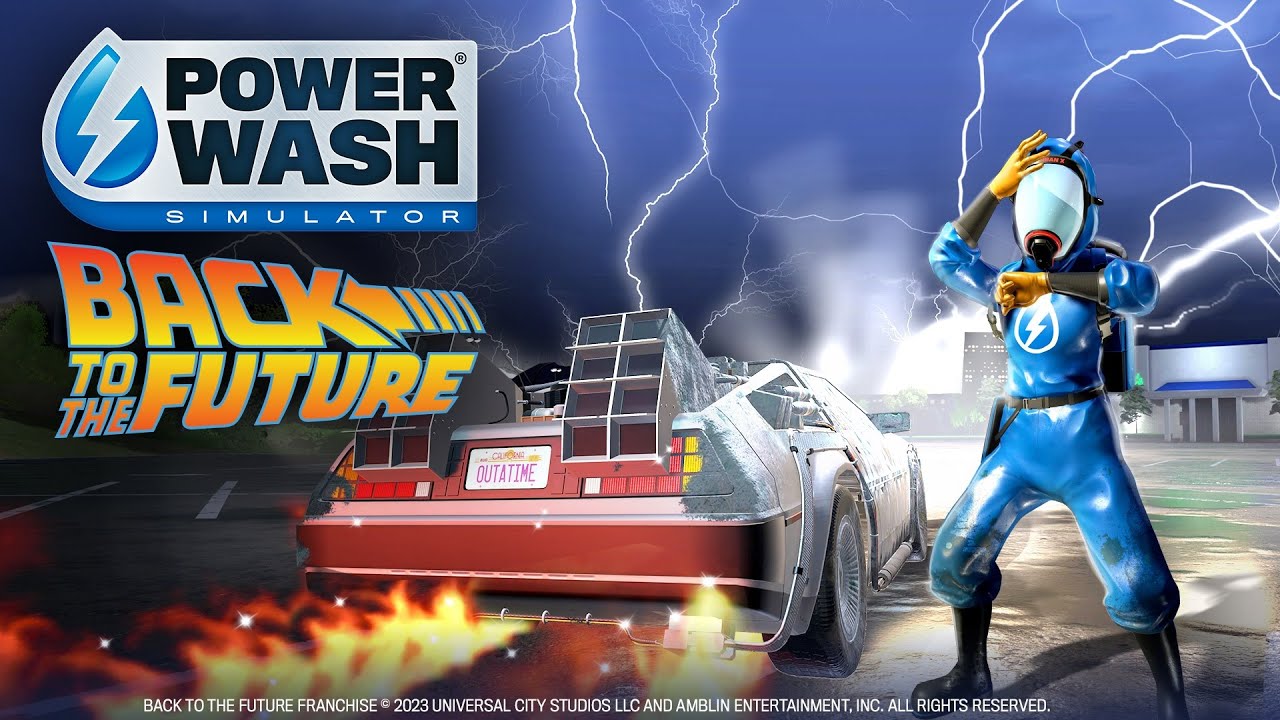 PowerWash Simulator Back to the Future Special Pack Announcement 