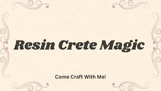 Resin Crete Magic: Turning Napkins into Stunning Decor