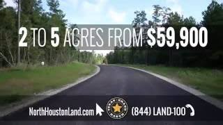 Call 844-526-3100 or visit northhoustonland.com for details on the new
section now available at north houston's fastest selling acreage
community.