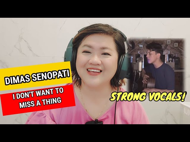 DIMAS SENOPATI - I DON'T WANT  TO MISS  A THING (AEROSMITH) COVER - REACTION VIDEO class=