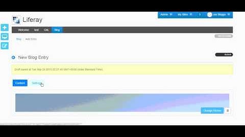 Liferay 7 : Adding Blog Entry