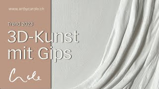 Wie Du Fliessende Stoffkunsttexturierte Leinwandkunst In 3D Einfach Selber Herstellst