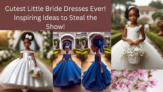 Cutest Little Bride Dresses Ever! Inspiring Ideas to Steal the Show! #littlebride #viralvideo #viral