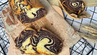 Kek Marble Coklat tanpa Mixer | Mudah Sangat | Easy Marble Chocolate Cake