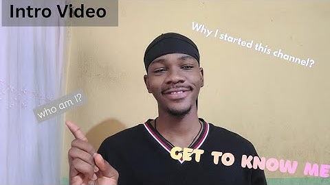 My first youtube video!!!(introduction Video) get to know me