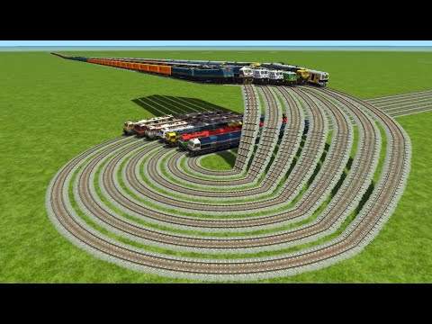 Indian train running fast simulator game classic world Round circle track locomotive over bridge 