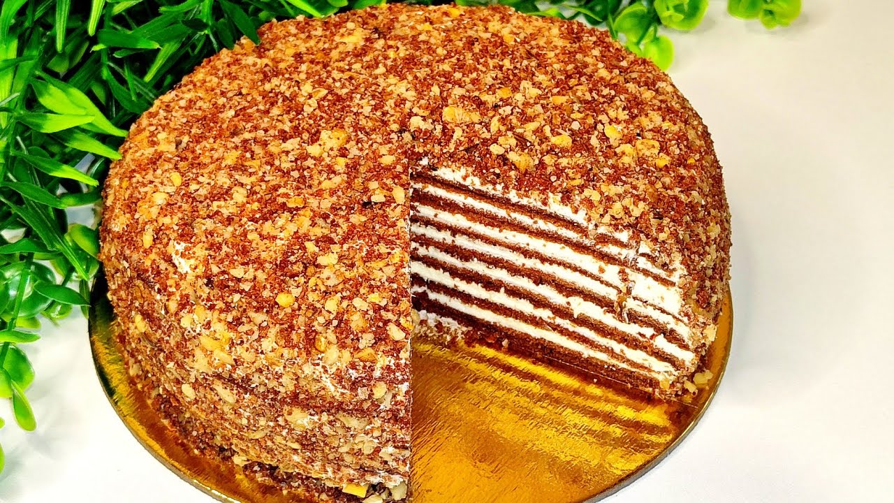 БЫСТРЫЙ и БОЛЬШОЙ торт на сковороде! Мой ФАВОРИТ! Бесподобно вкусно и ОЧЕНЬ просто.