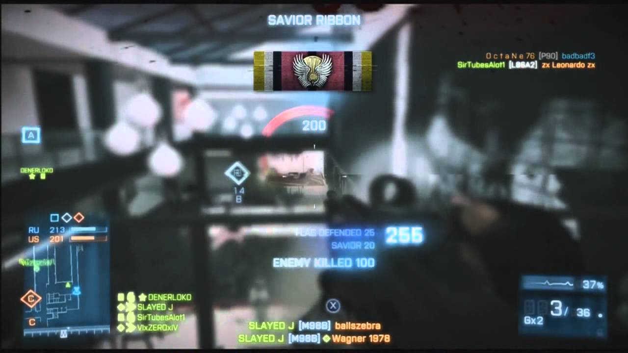 Battlefield 3: Close Quarter Sniping Montage