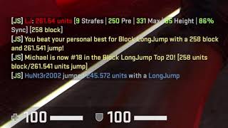 [CS:GO KZ] No Prestrafe 260.5417 Long Jump [258 Block] TOP 18