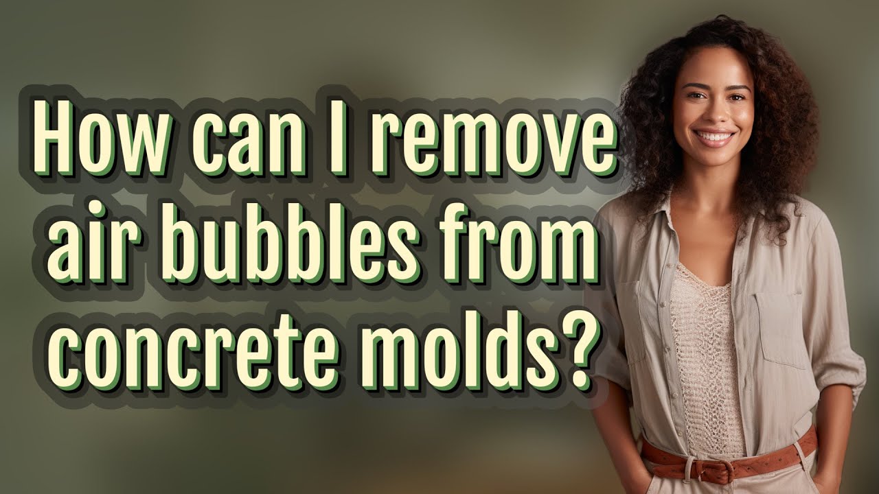How can I remove air bubbles from concrete molds?