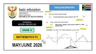 Q5 - 8 Mathematics Paper 2 May/June 2026 DBE TRIGONOMETRY