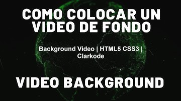 Video de fondo HTML5 y CSS3 | Video Background | Fullscreen