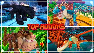 🐉🔥TOP 5 HOW TO TRAIN YOUR DRAGON ADDONS FOR MINECRAFT BEDROCK! (1.26+) screenshot 5