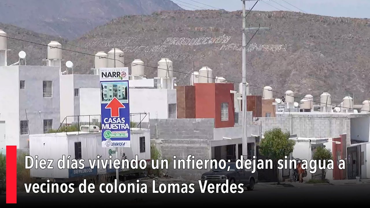 Diez días viviendo un infierno; dejan sin agua a vecinos de colonia ...