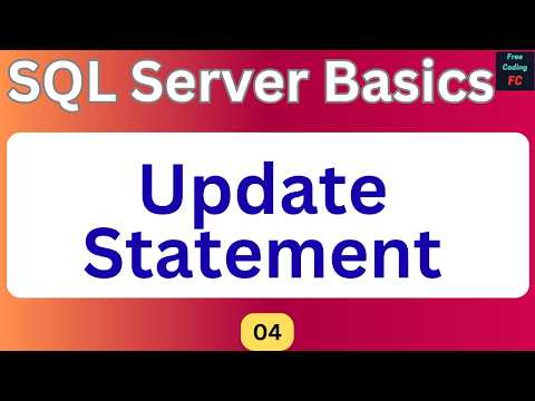 Update Statement in SQL Server