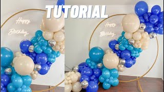 HOW TO: BALLOON GARLAND | Round Arch Backdrop | Party Ideas