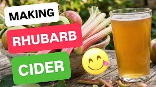 How To Make Rhubarb Cider - Using 2 John Bull Cider Kits & Rhubarb