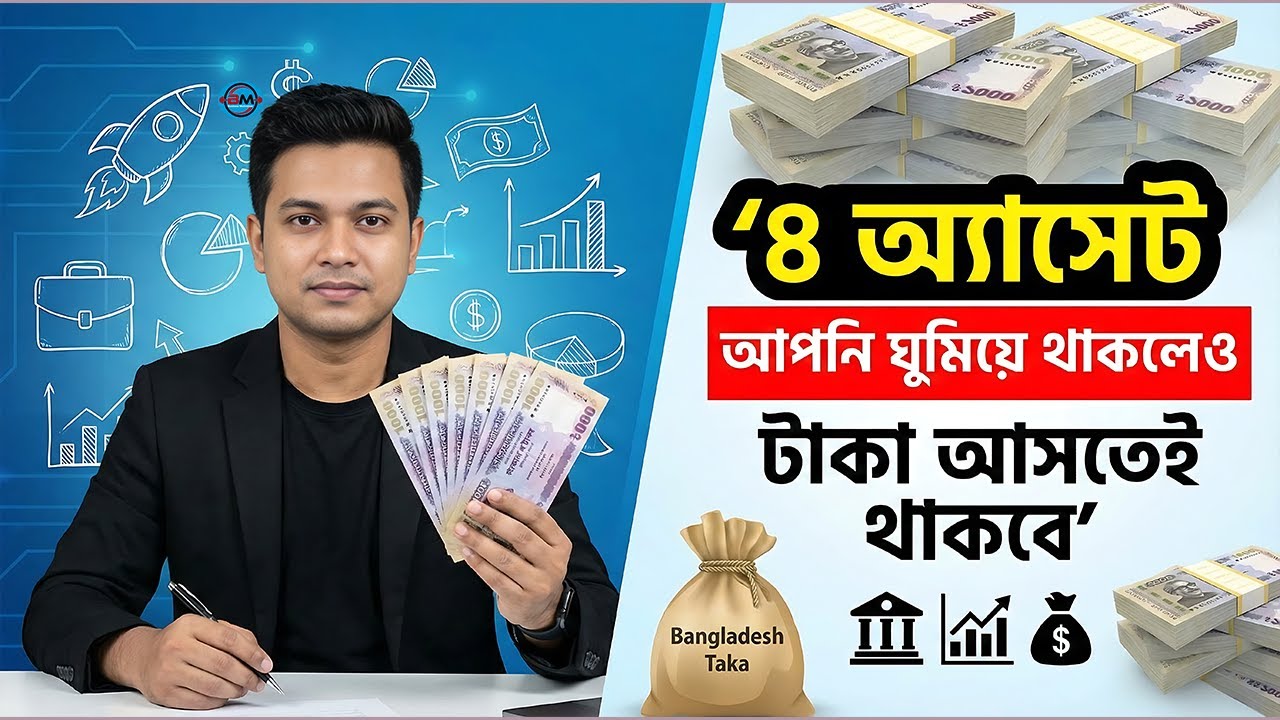 ৪ অ্যাসেট, আপনি ঘুমিয়ে থাকলেও টাকা আসতেই থাকবে | Best Passive Income Ideas Bangla #PassiveIncome