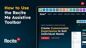 Recite Me Assistive Toolbar - Demo
