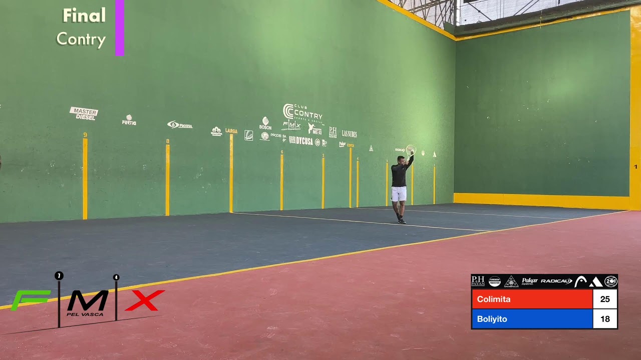 XIX Torneo de Frontenis Monterrey 2024  Club Contry  Final Singles  Colimita VS Boliyito