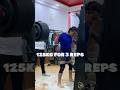Squat 125KG FOR 3 REPS#motivation #powerlifts #fitnesscenter #fitness #gym #fit