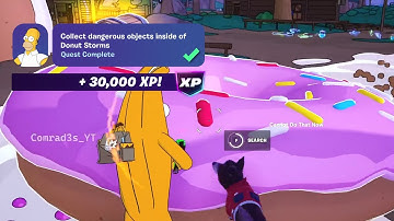 How to EASILY Collect dangerous objects inside of Donut Storms Fortnite locations