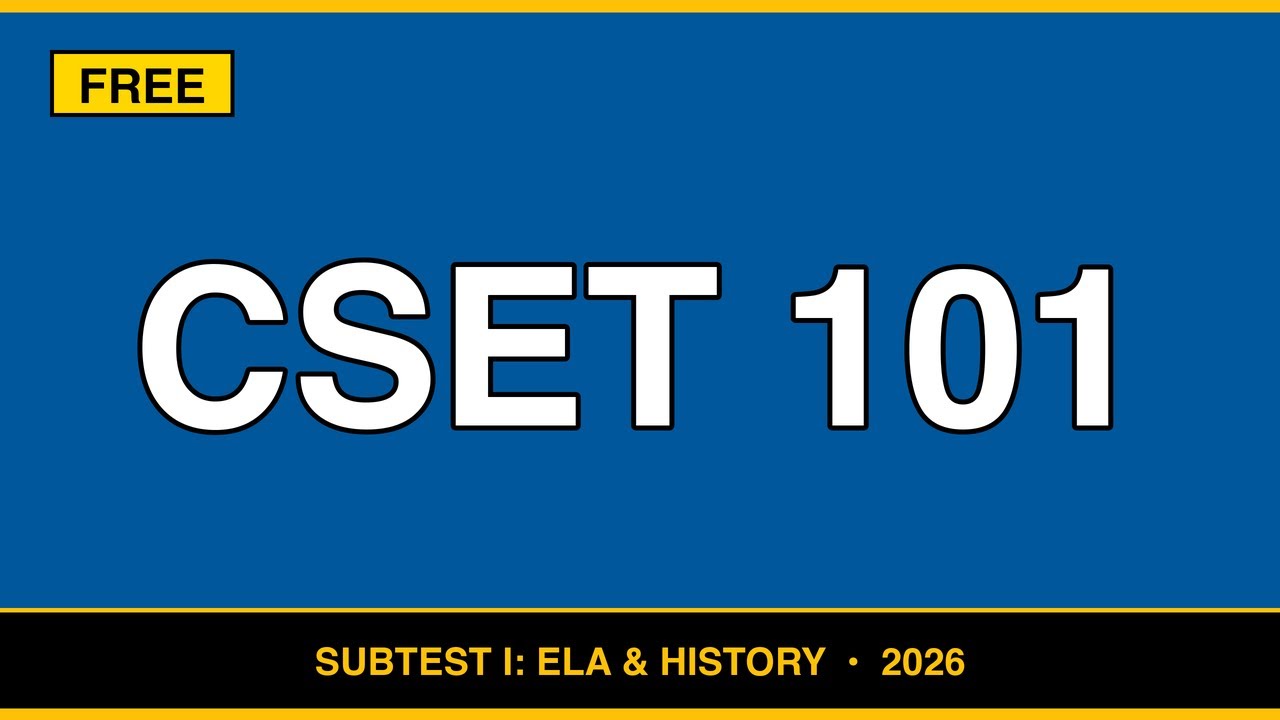 CSET 101 Study Guide | Multiple Subjects Subtest I | Exam Prep 2026