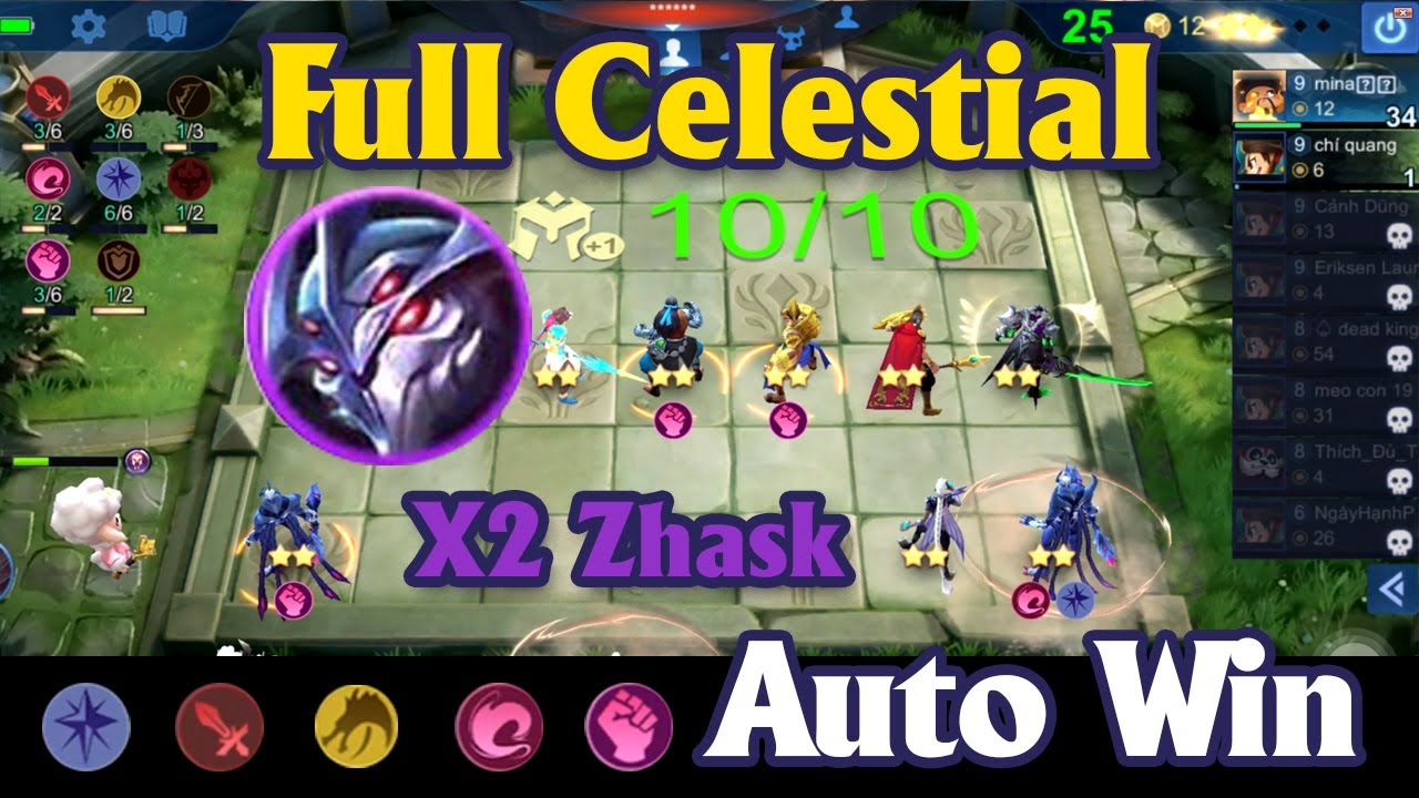 Magic Chess Mobile Legends Full Celestial X2 Zhask TOP 1 - Auto Win