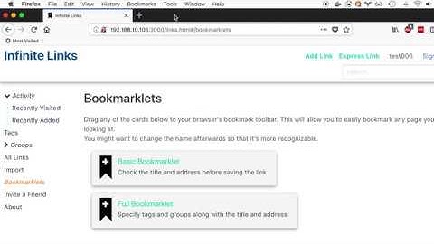How to add a bookmarklet to Firefox - v2