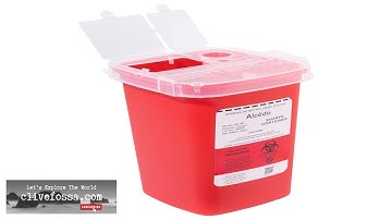 Alcedo Sharps Container for Home Use 1 Quart (1-Pack) Biohazard Needle Review