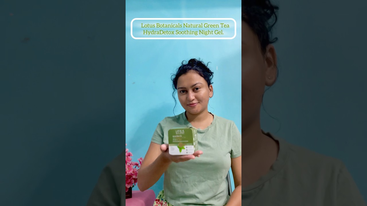 Lotus Botanicals Natural Green Tea HydraDetox Soothing Night Gel | 