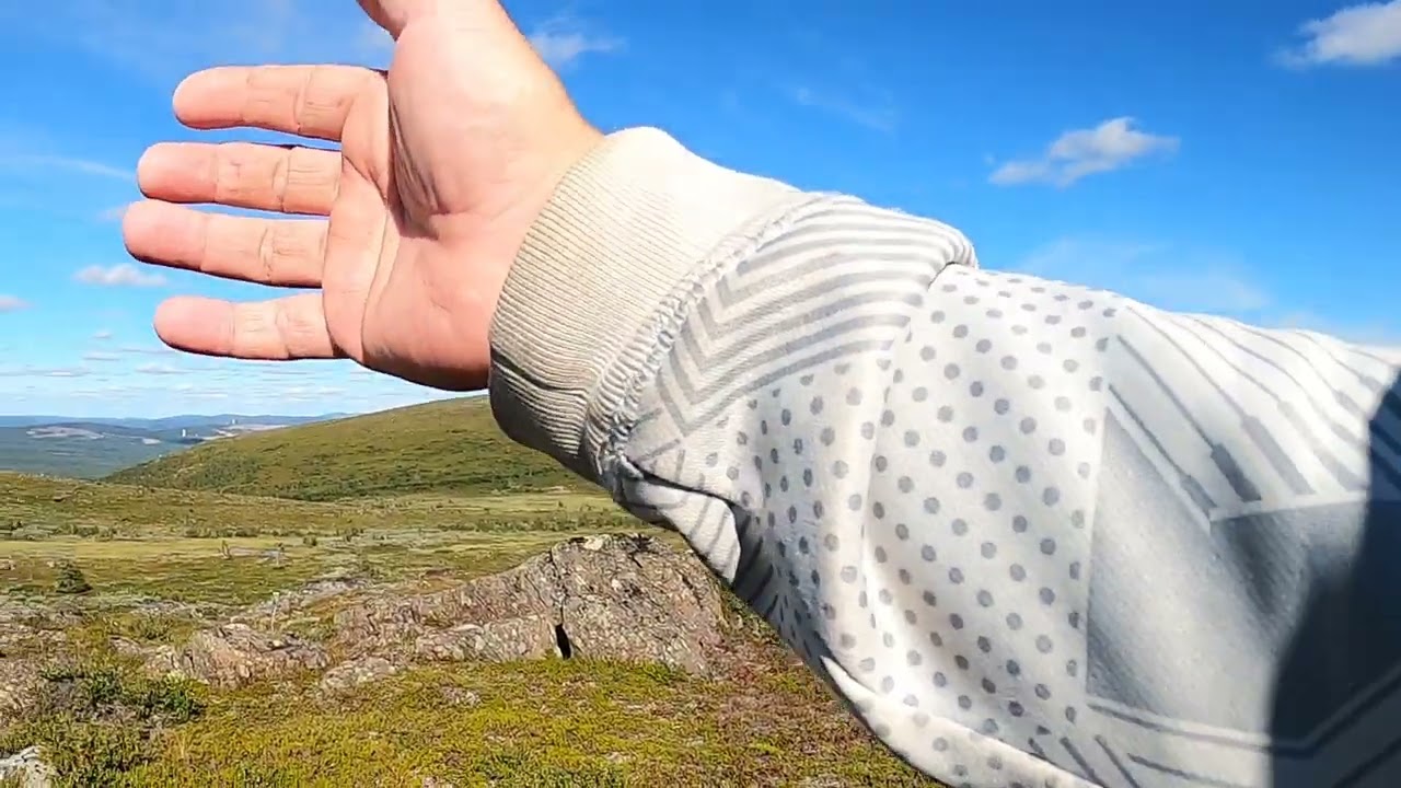 Vulkankraterns utblås uppe på Dundret !