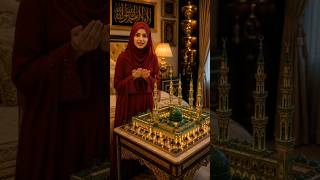 Mini Madina Model 💚 | Satisfying Art Process | Beautiful Islamic Craft 💚