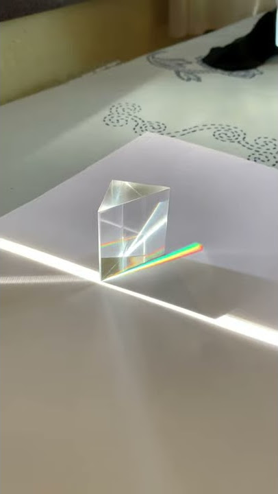 Prism - light spectrum refraction - rainbow