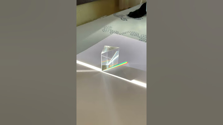 Prism - light spectrum refraction - rainbow