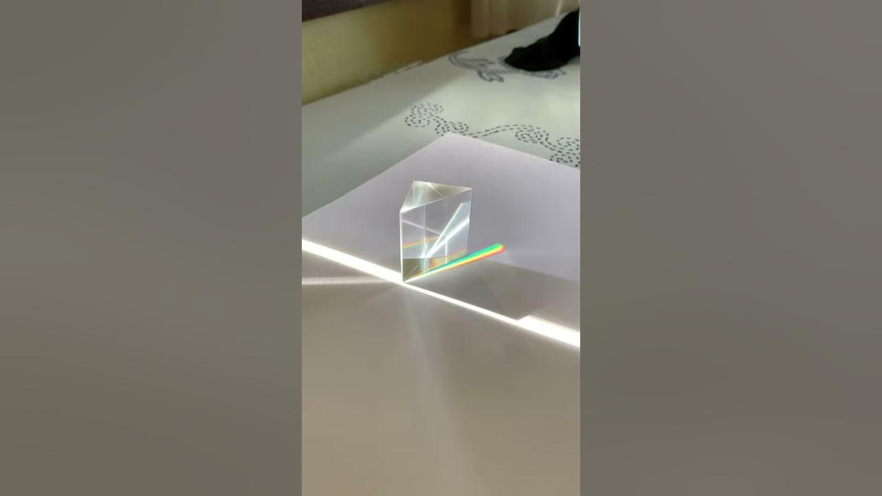 Prism - light spectrum refraction - rainbow
