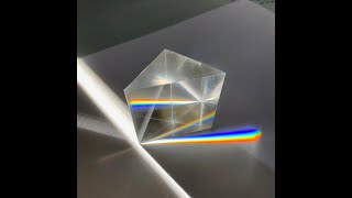 Prism  light spectrum refraction  rainbow