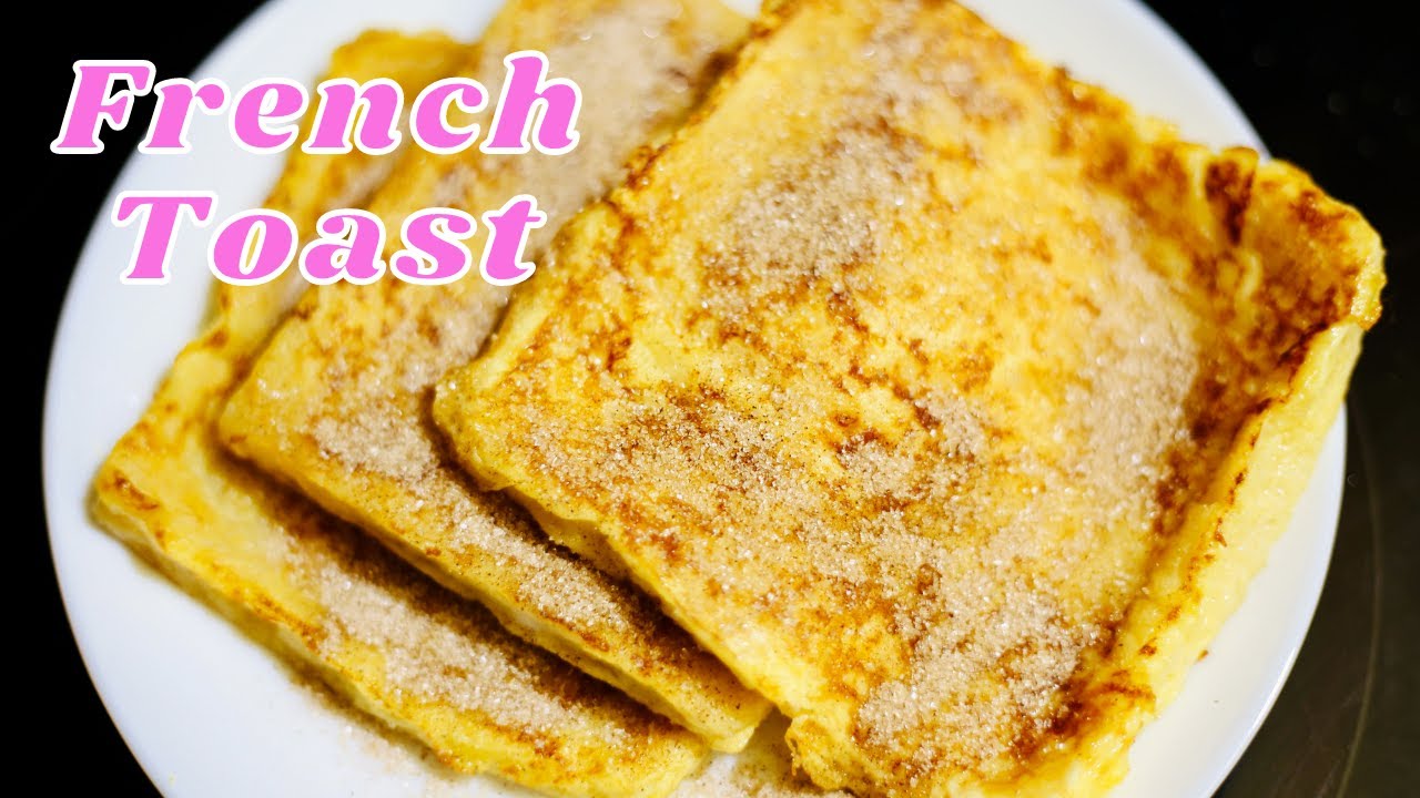 French Toast White Bread Recipe เฟรนช์โทสต์ ขนมปังขาว YouTube