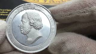 John Ericsson Svensk Uppfinnare Av Propellern Och Konstruktör Av Uss Monitor Graverad Av H. Rydin