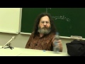 Richard Matthew Stallman in Moscow in MPEI (Столлман в Москве) 2011